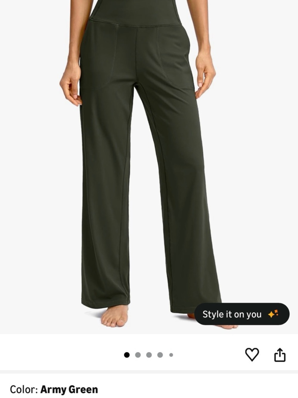 Soothfeel Women’s Army Green pants L28